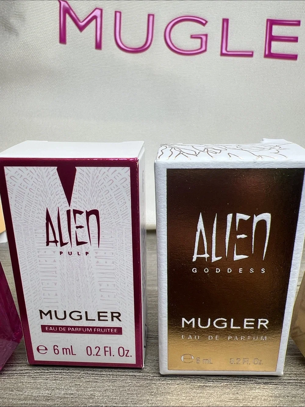 Mugler Alien Goddess & Pulp Minis, Starlicious Samples, Keychain & Bag Bundle